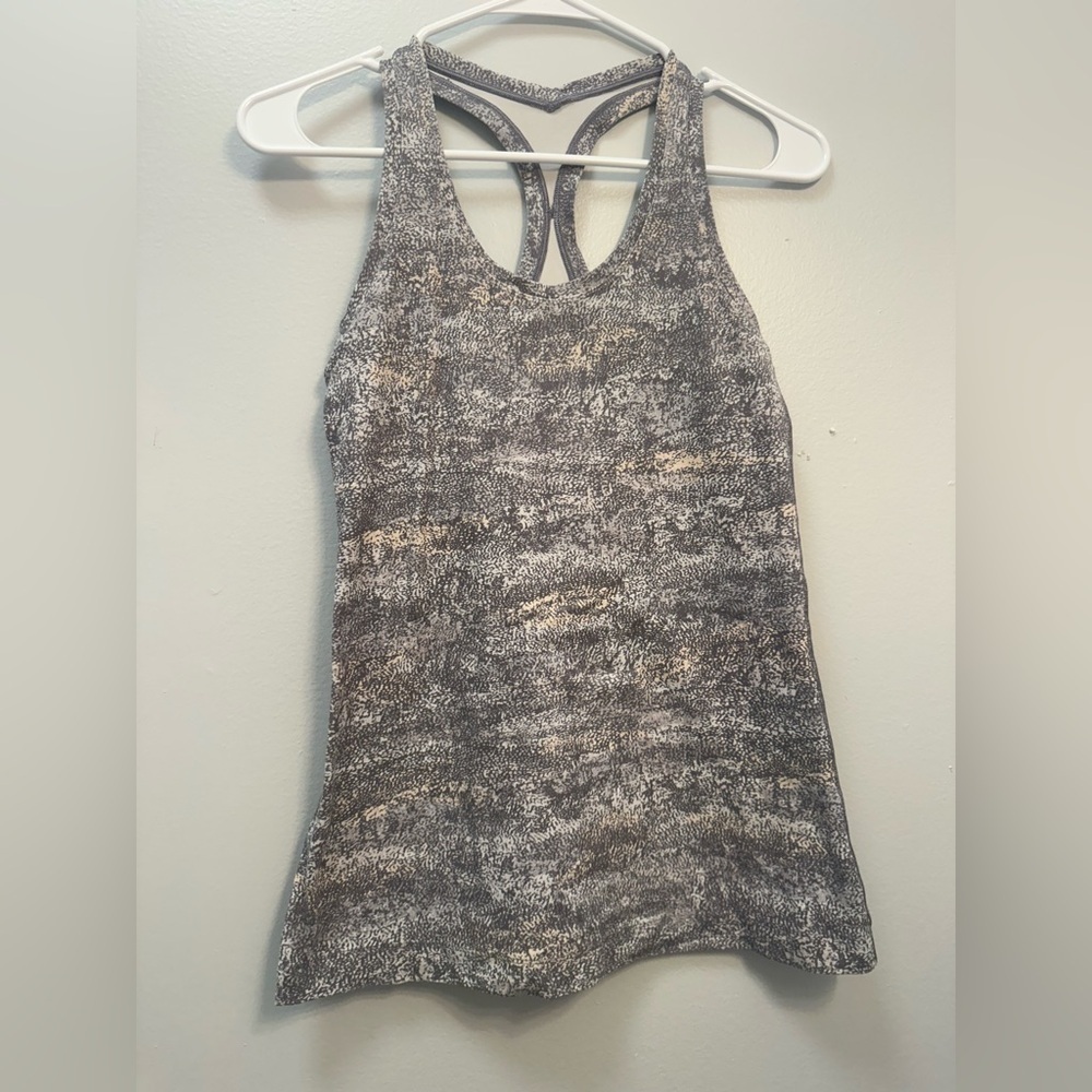 Lululemon Athletica Black and Gray Tank Top